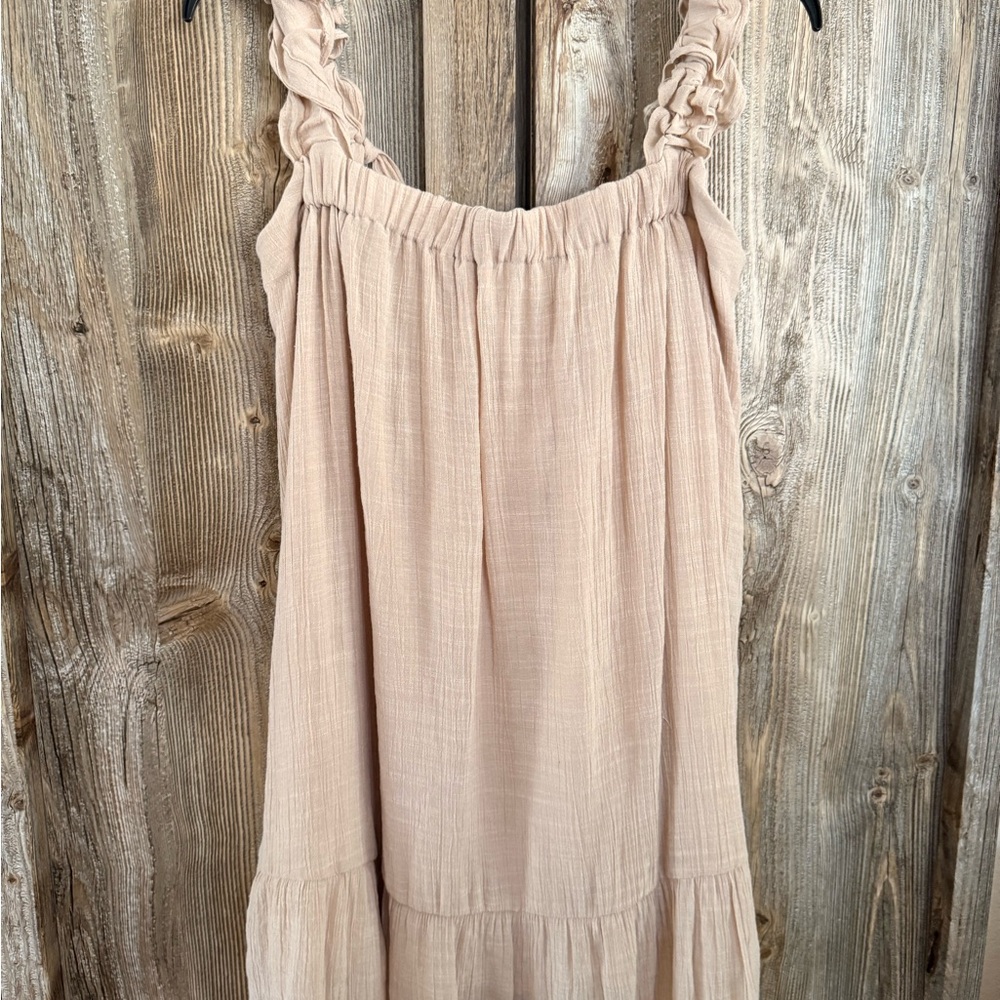 Sweet Wanderer Cream Sleeveless Dress